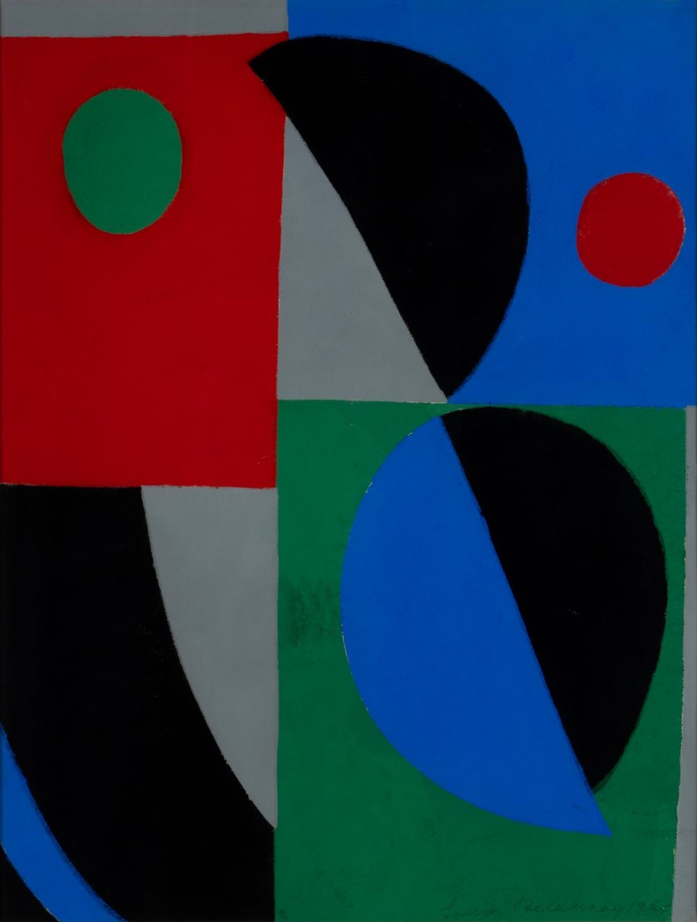 Artwork by Sonia Delaunay, Poesie de mots, poesie de couleurs, Made of Color Pochoir