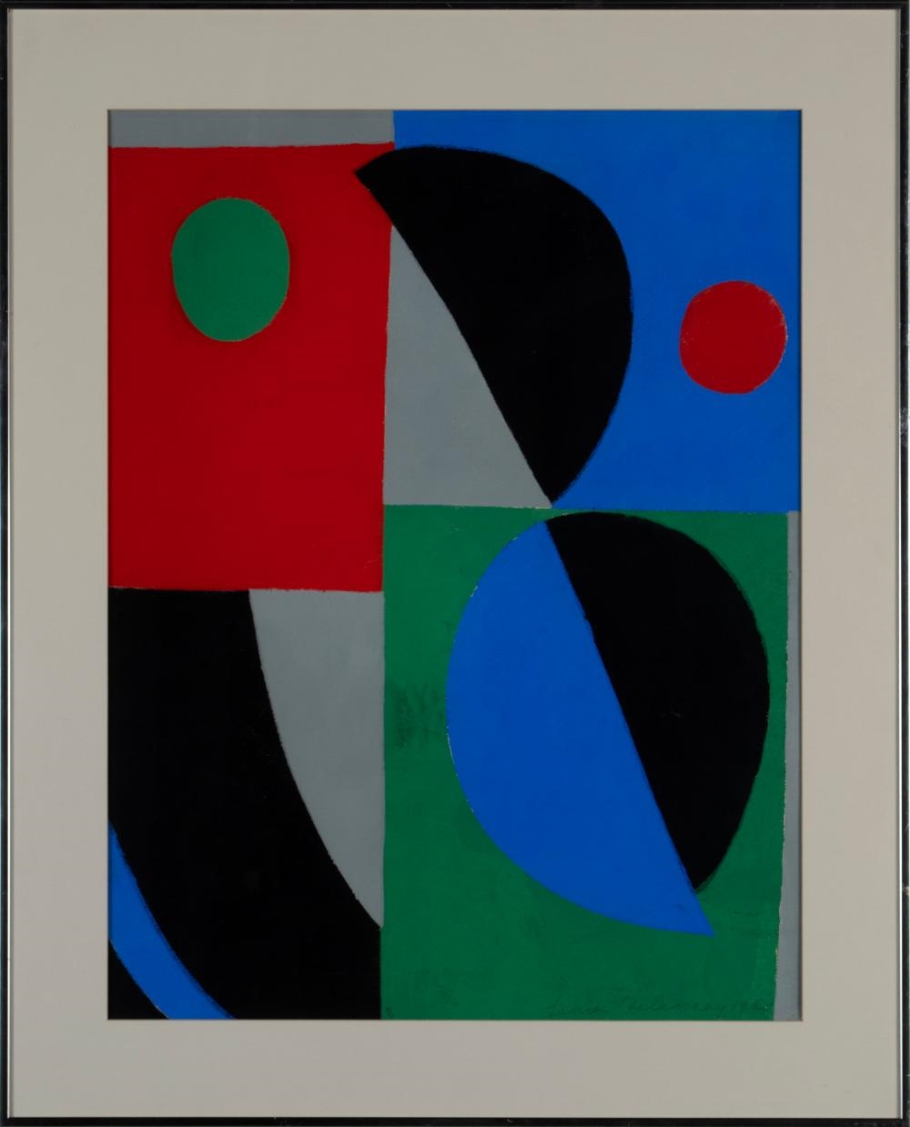 Artwork by Sonia Delaunay, Poesie de mots, poesie de couleurs, Made of Color Pochoir