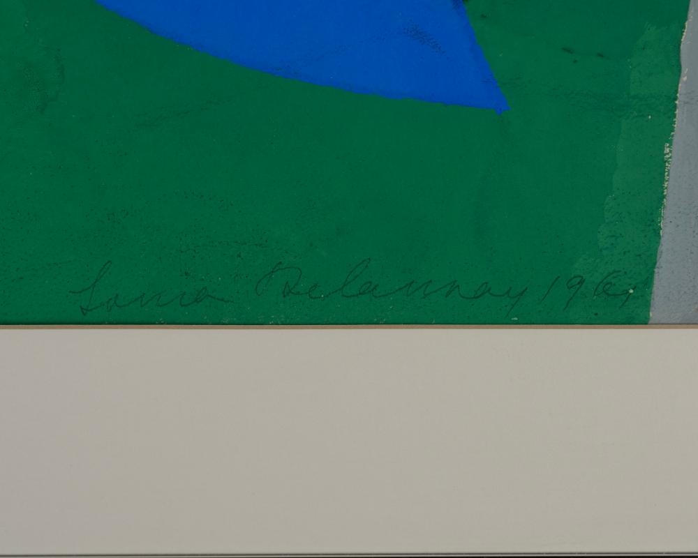 Artwork by Sonia Delaunay, Poesie de mots, poesie de couleurs, Made of Color Pochoir