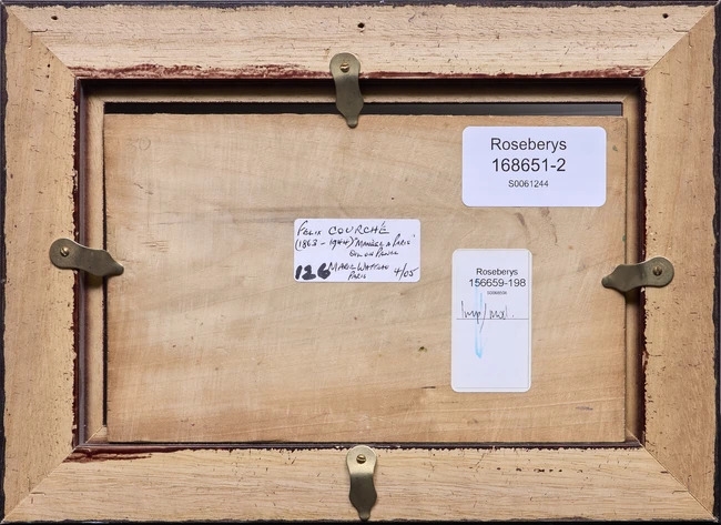 Artwork by Félix Courché, Manège à Paris, Made of Oil On Panel