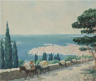 Donkeys on the coast of Dubrovnik