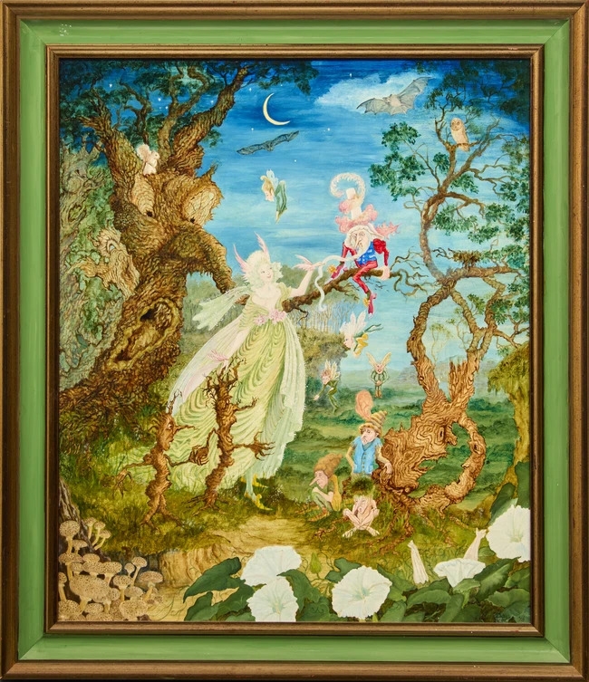 Artwork by Daphne Day, The Beard, Made of Oil On Board