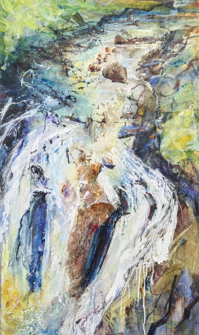 Artwork by Sophie Knight, Fall, Made of Acrylic On Canvas