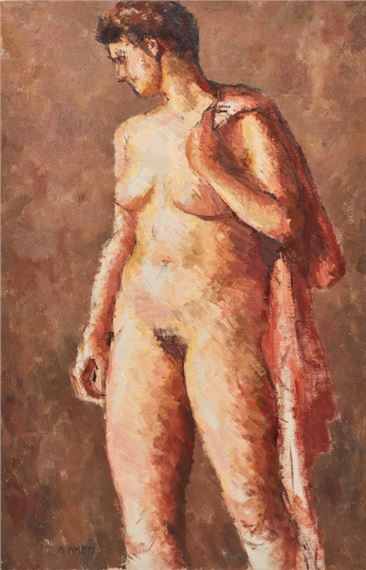 Draped Nude by Aleen Aked