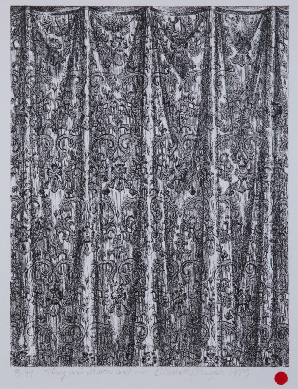 Artwork by Elisabeth Kruger, Hung and Drawn and.. 1989, Made of Lithograph