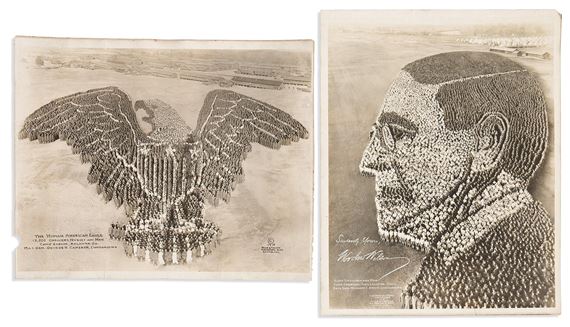 Group of 5 patriotic living photographs by Arthur Mole, 1918