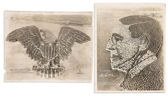 Group of 5 patriotic living photographs