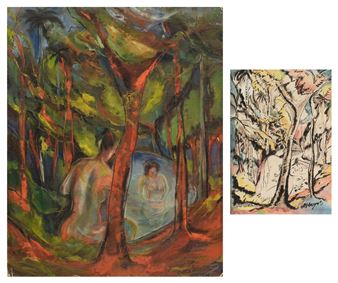 Bañistas (i) & Sin título (ii): Two Works