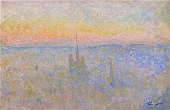 Vue de Rouen depuis la côte Sainte-Catherine by Claude Monet, Executed circa 1892
