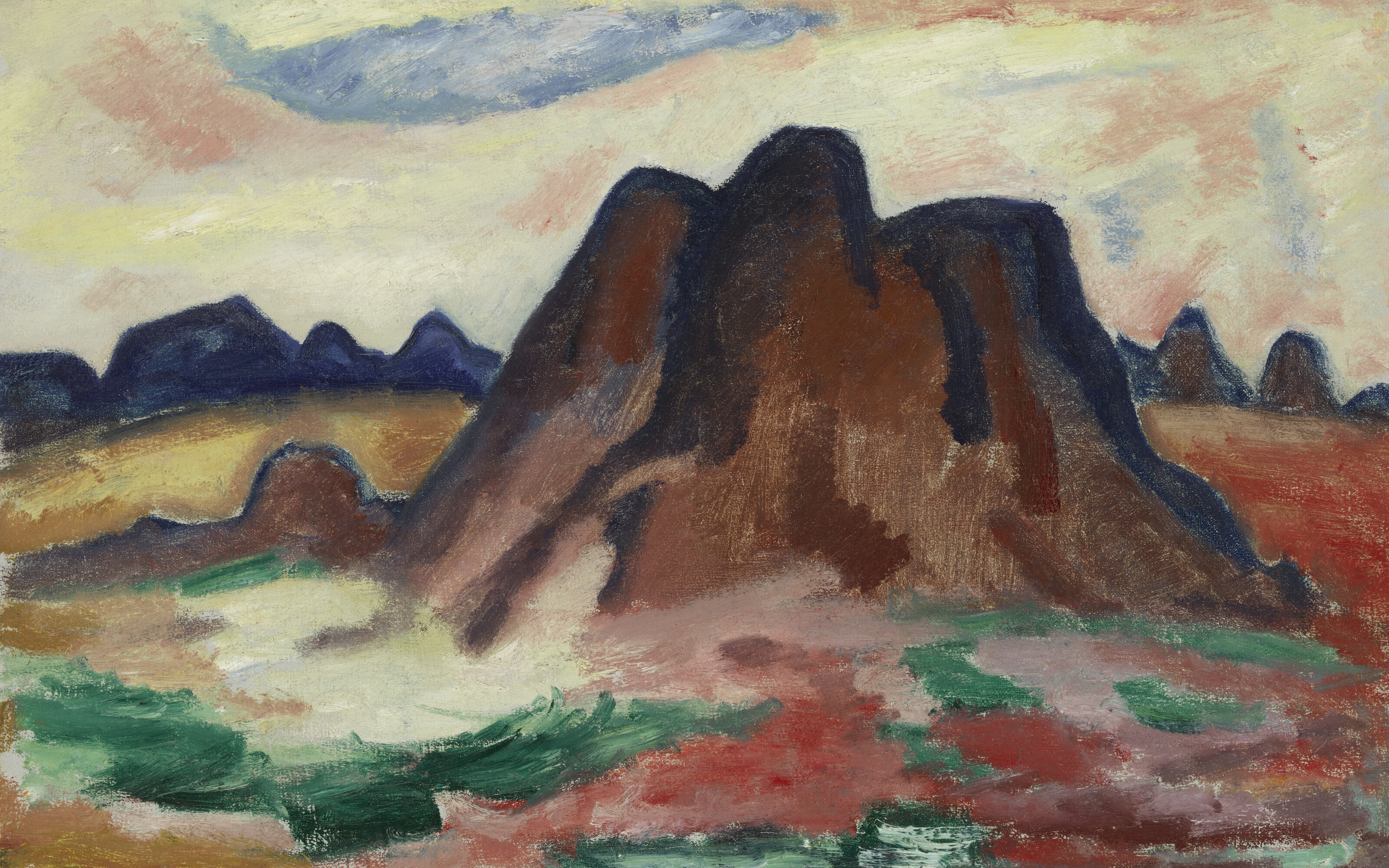 Artwork by Marsden Hartley, New Mexico Landscape, Made of oil on canvas