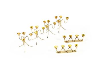 Suite of six candelabra