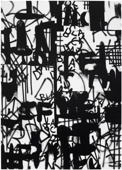 OK DADA OK BLACK DADA OK (ALL WE GOT by Adam Pendleton, Executed in 2018