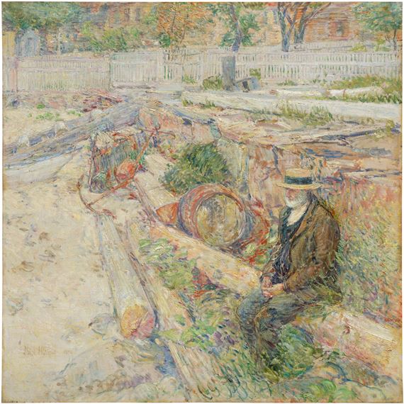 The Excavation by Childe Hassam, Painted in 1895