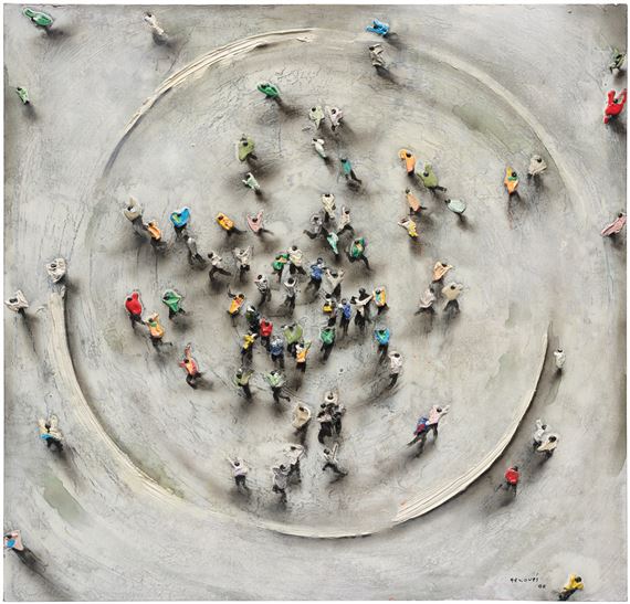 Supuestos by Juan Genovés, Painted in 2006