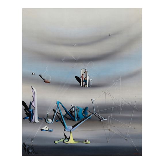 Je tourne la tête vers moi (I Turn My Head Toward Myself by Yves Tanguy, Painted in 1938