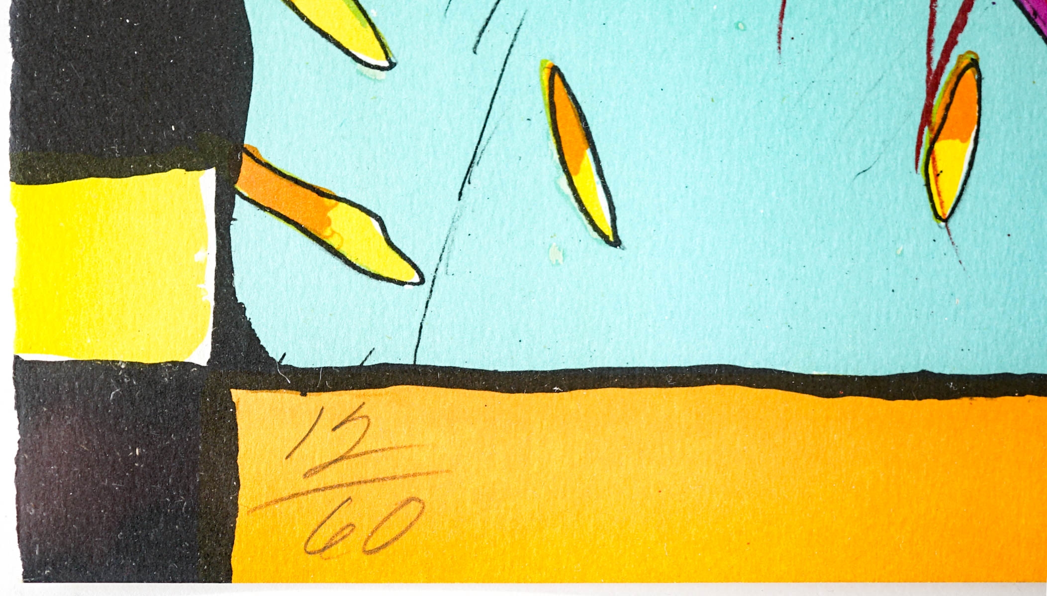 Artwork by Margo Humphrey, Sunday Afternoon, Made of Offset Lithograph/Serigraph And Hand Coloring On Paper