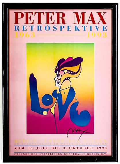 Peter Max | Peter Max Hand Signed Poster | MutualArt