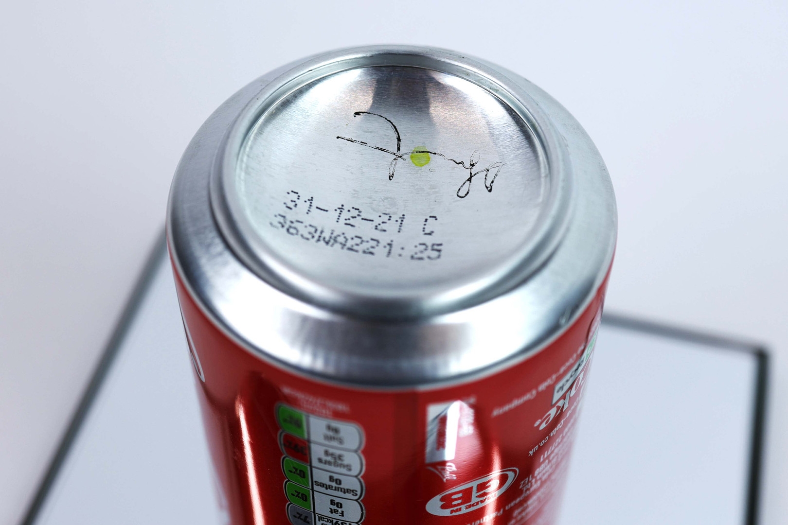 Artwork by Damien Hirst, COCA COLA CAN, Made of Aluminium Can With Contents In Perspex Case