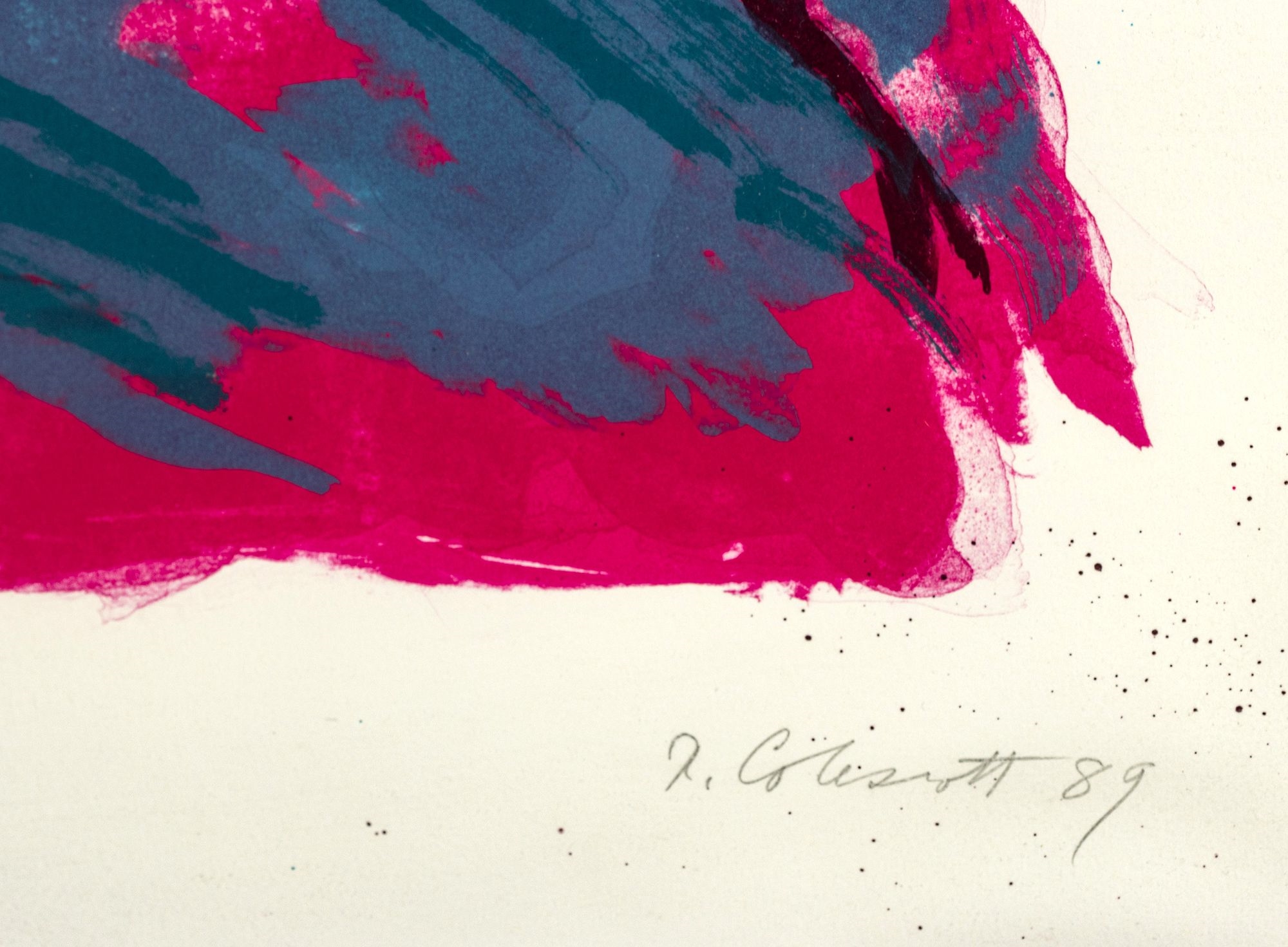 Artwork by Robert Colescott, Of Time and Place, Made of Lithograph In Colors On Paper