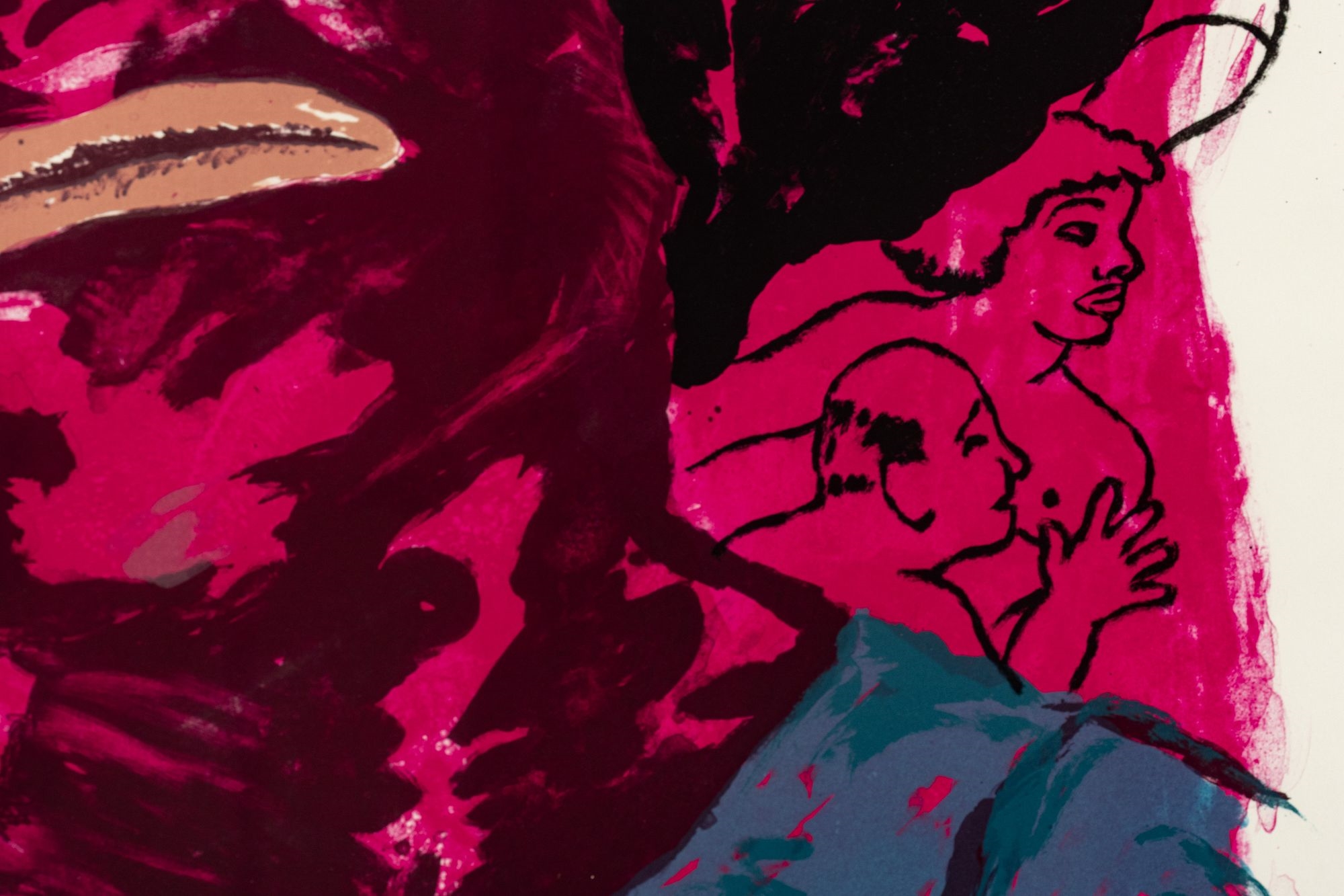 Artwork by Robert Colescott, Of Time and Place, Made of Lithograph In Colors On Paper