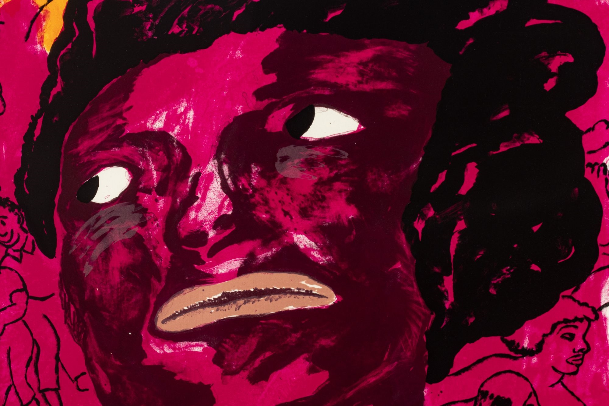 Artwork by Robert Colescott, Of Time and Place, Made of Lithograph In Colors On Paper