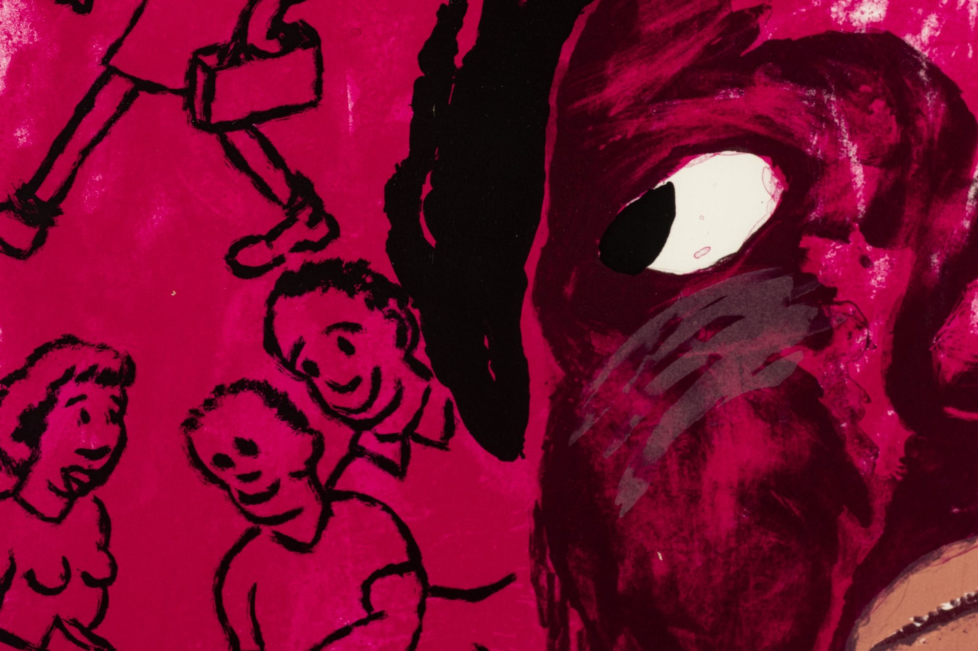 Artwork by Robert Colescott, Of Time and Place, Made of Lithograph In Colors On Paper