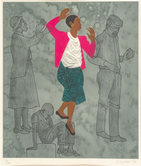 Walking Blindly - Elizabeth Catlett