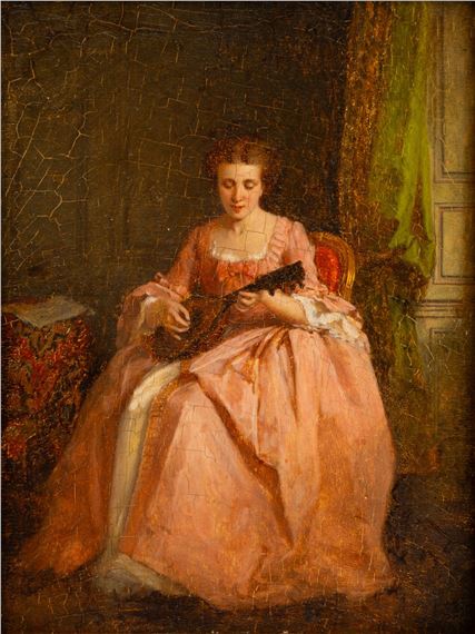 Woman Seated - Florent Willems