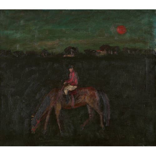 Reiter in der Landschaft. - Leopold Häfliger