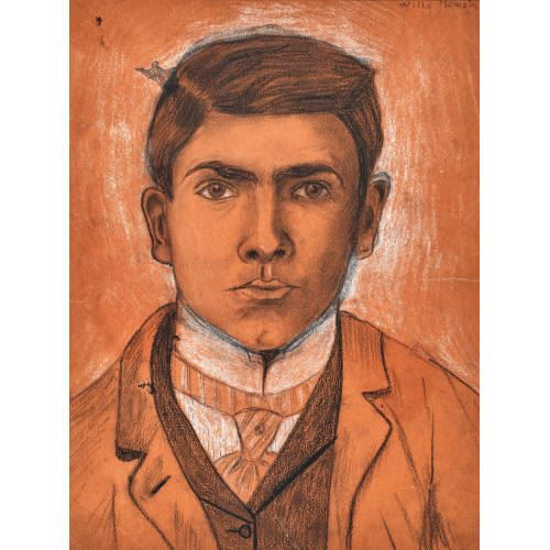 Selbstbildnis en face. - Willi Nowak