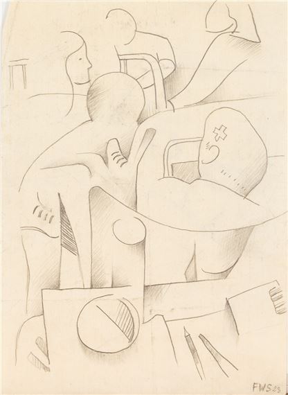 Ohne Titel by Franz Wilhelm Seiwert, 1923