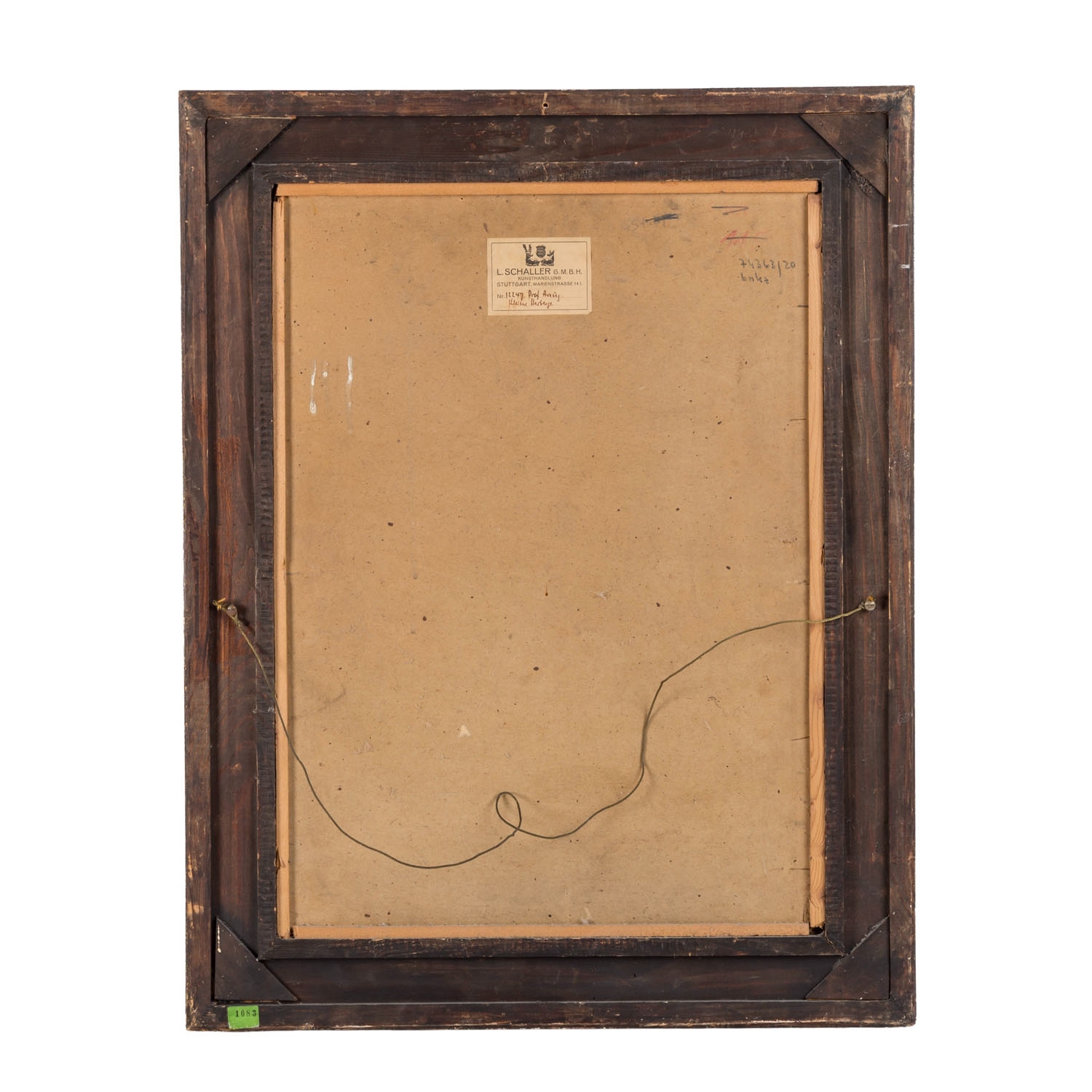 Artwork by Robert Von Haug, Kleine Herberge, Made of Oil On Cardboard