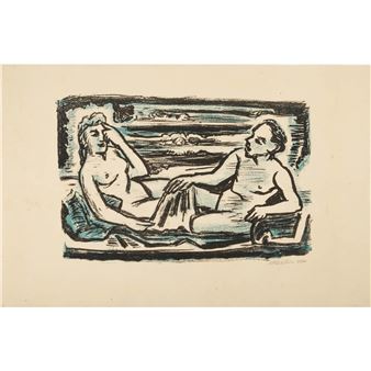 Auf dem Lager - Max Pechstein
