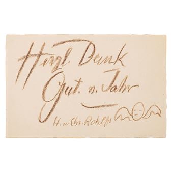 Herzl. Dank, Gut. n. Jahr, H. u. Chr. Rohlfs