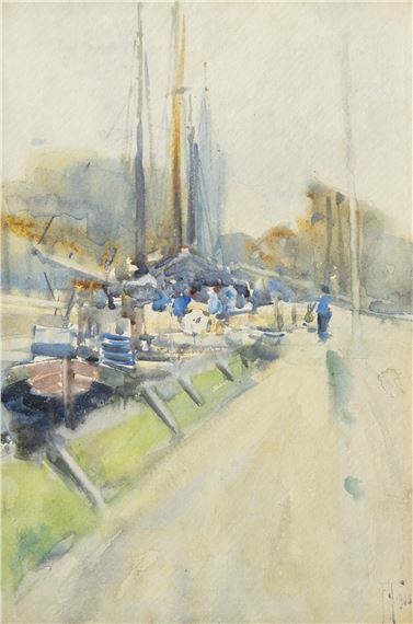 Canal Scene 1903 by Frances Hodgkins, 1905