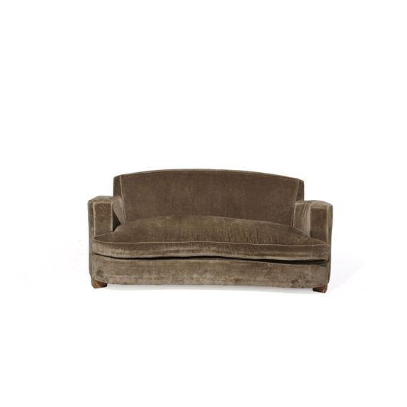 Canapé corbeille à deux places by Jules Leleu, circa 1940