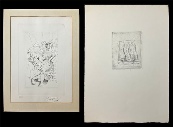 Colombina e Vecchi frammenti di violini - Gino Severini