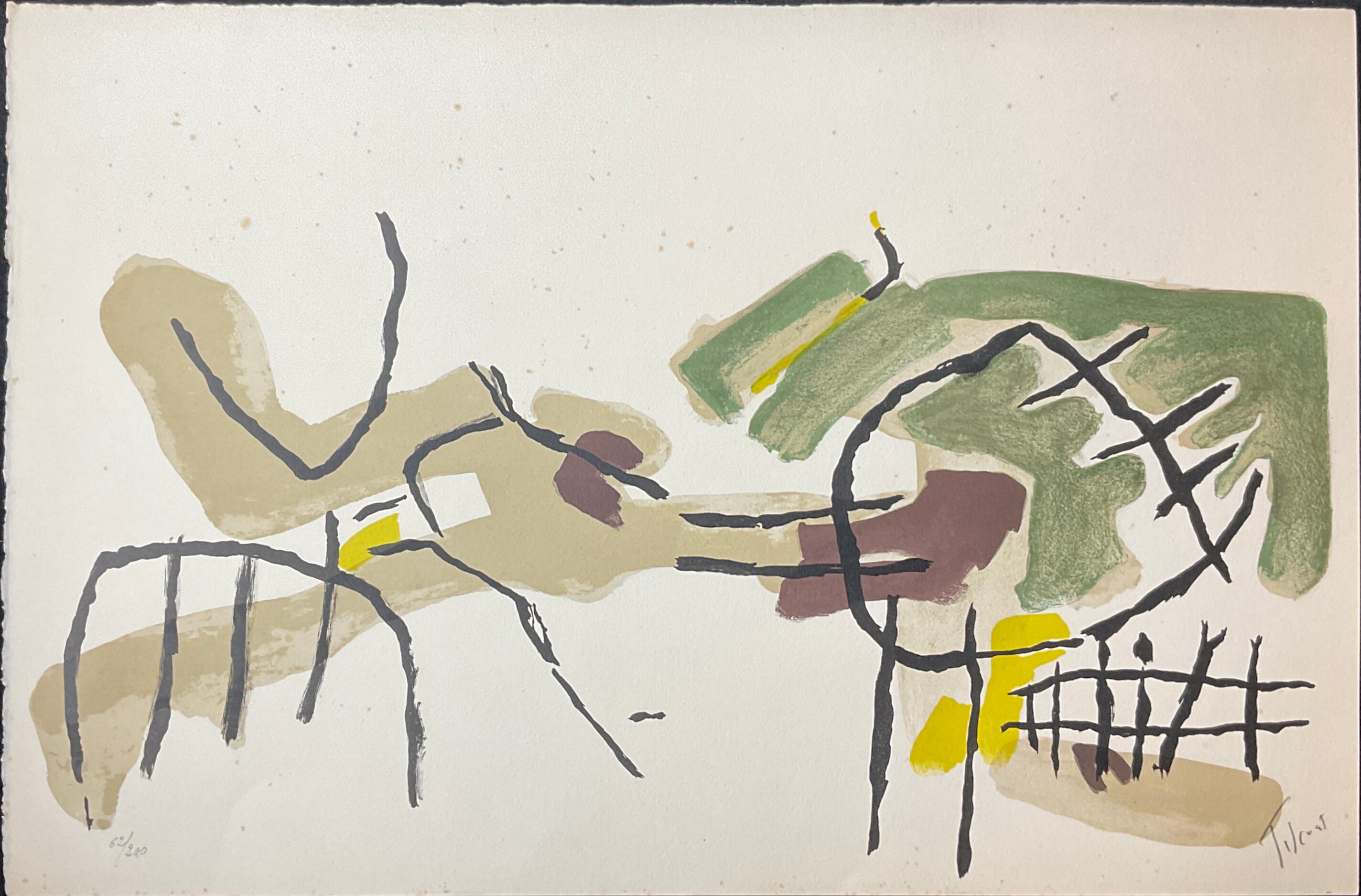 Artwork by Pierre Tal-Coat, Untitled, Made of Litografie A Colori