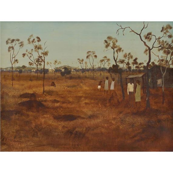 Settlement at Chillagoe, Queensland - Ray Crooke