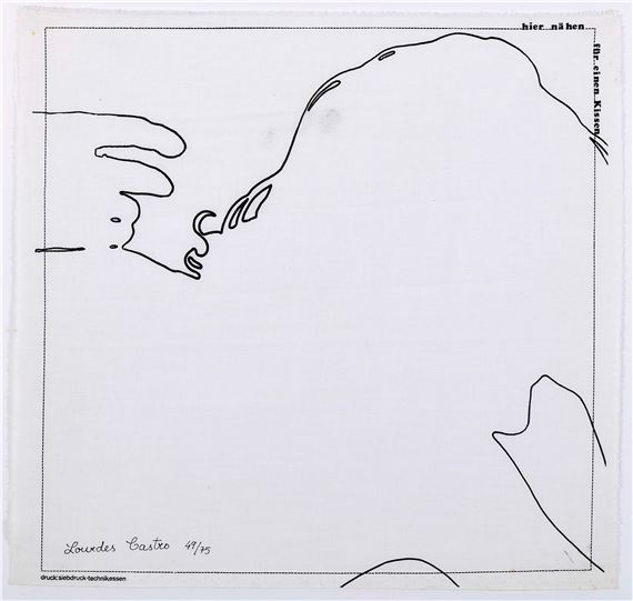 Sem título (hier nä hen für einen kissen) - Lourdes Castro