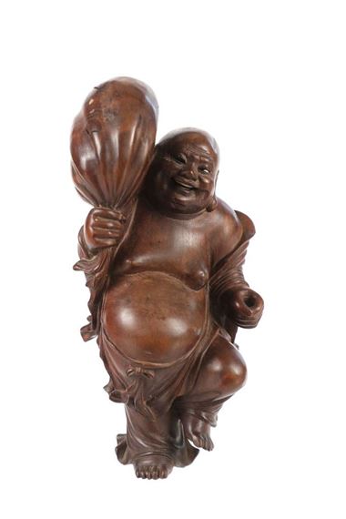 Laughing Buddha Sculpture by Chinese School, 20th C