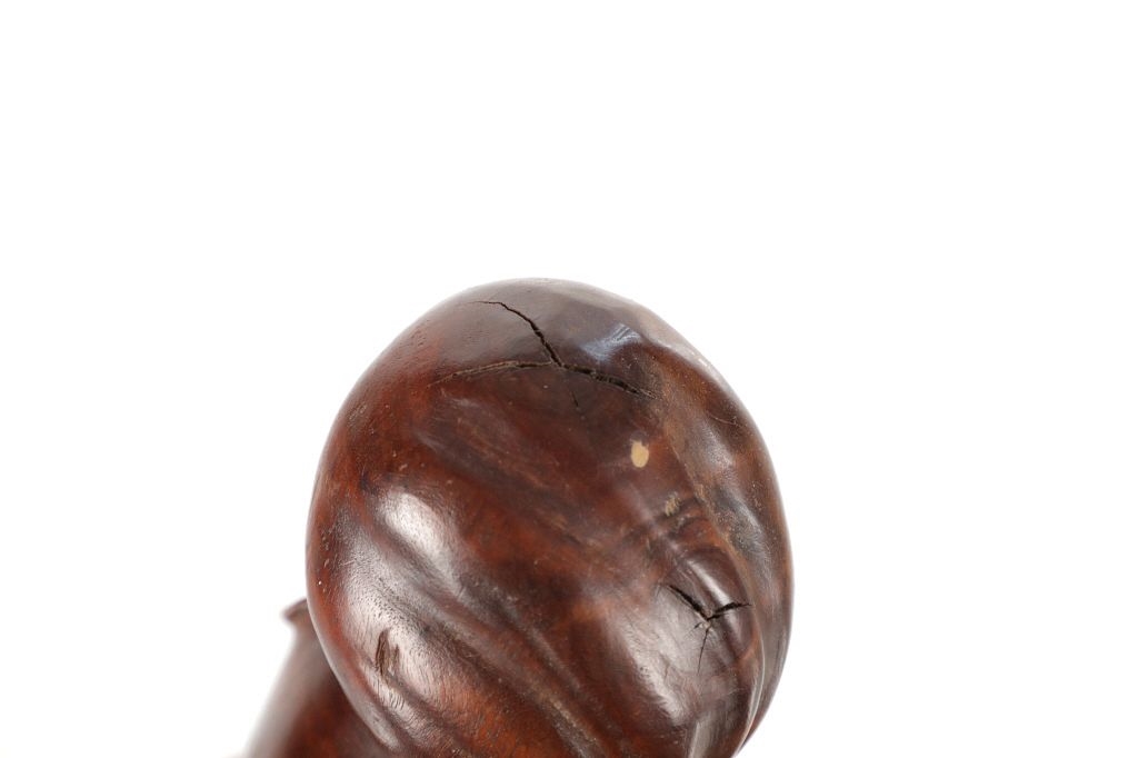 Artwork by Chinese School, Laughing Buddha Sculpture, Made of Wood