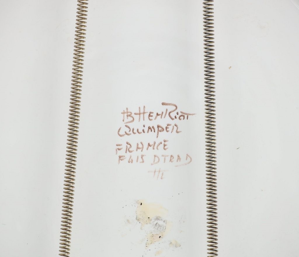 Artwork by Henriot Quimper, Untitled, Made of Faience