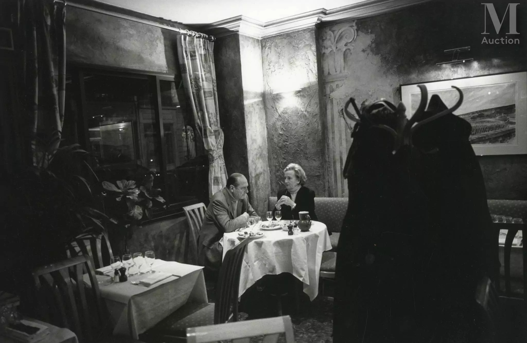 Artwork by Benoit Gysembergh, Jacques et Bernadette [Chirac] chez le "Père Claude", Paris, 17 mars 2002, Made of Tirage Argentique