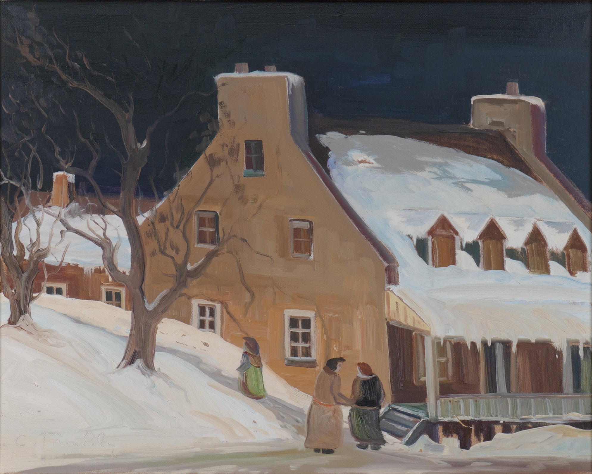 Artwork by Louis Tremblay, Maison Otis - Baie St-Paul, Made of Oil On Canvas