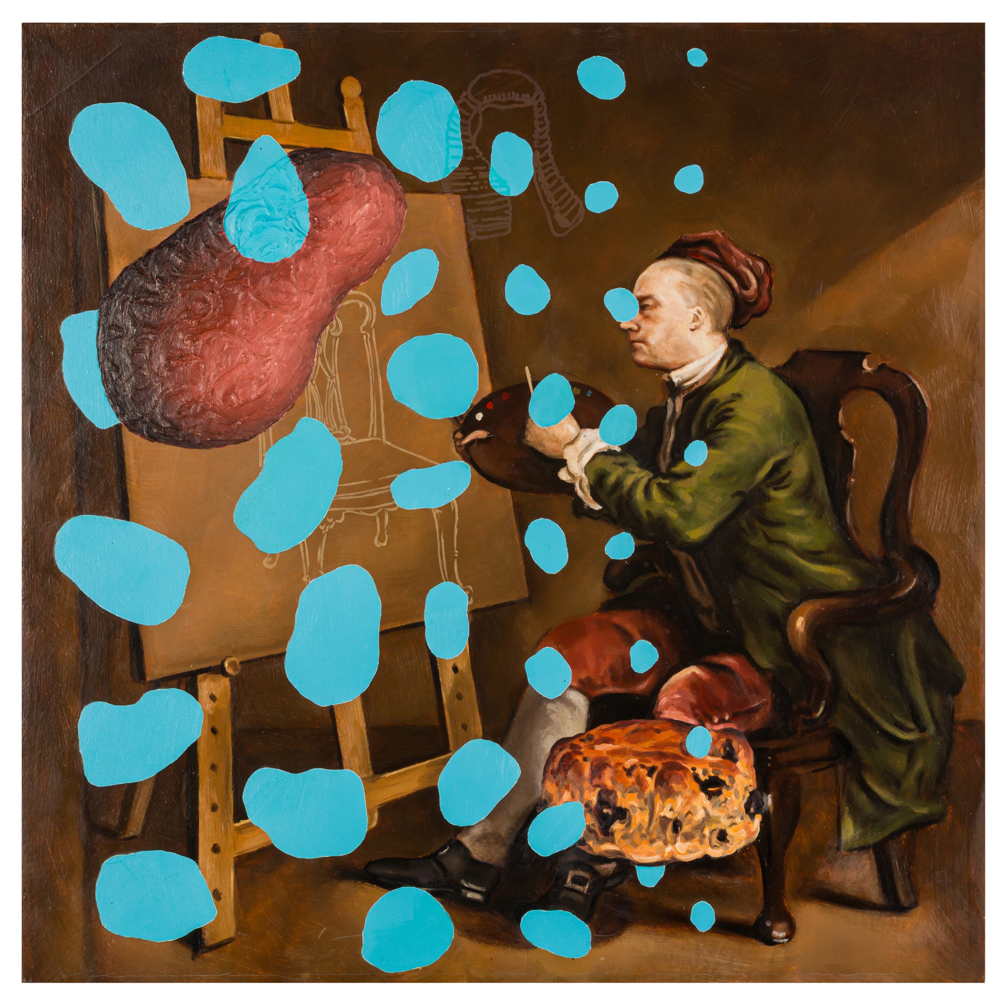 Artwork by Jason Brooks, Scone Head, Made of Oil On Canvas