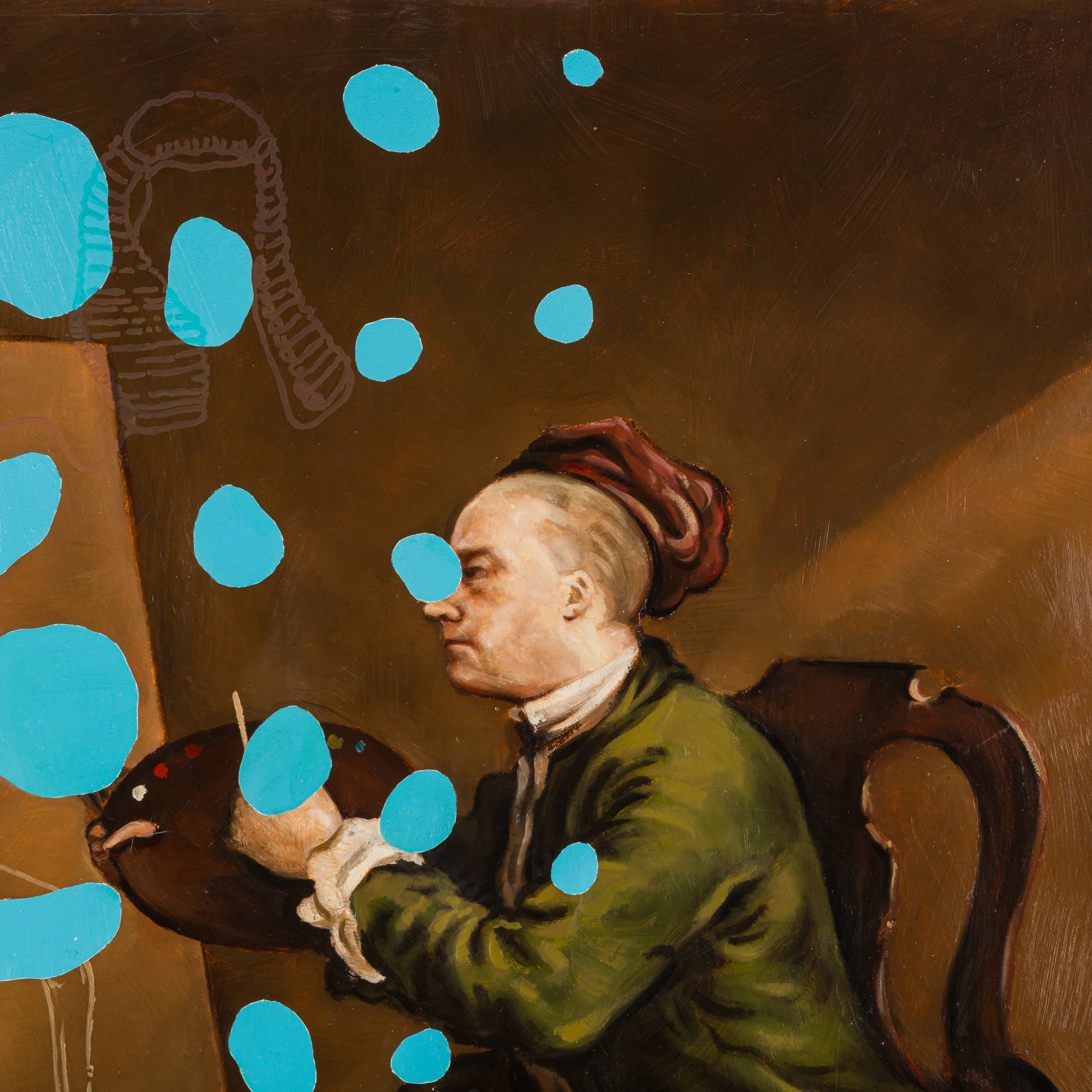 Artwork by Jason Brooks, Scone Head, Made of Oil On Canvas