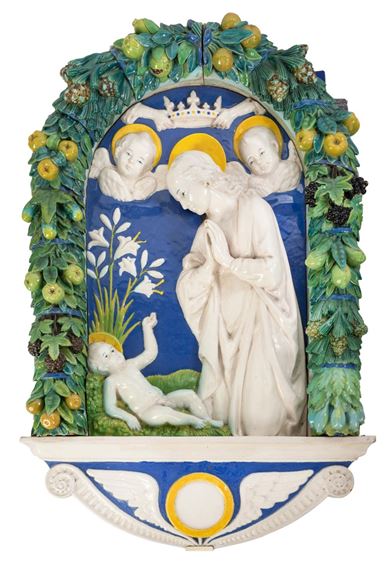 Madonna Adoring the Child - Andrea della Robbia
