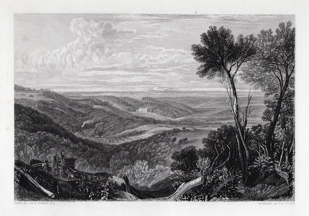 Artwork by Joseph Mallord William Turner, Vale of Ashburnham, Made of Engraving On Wove Paper