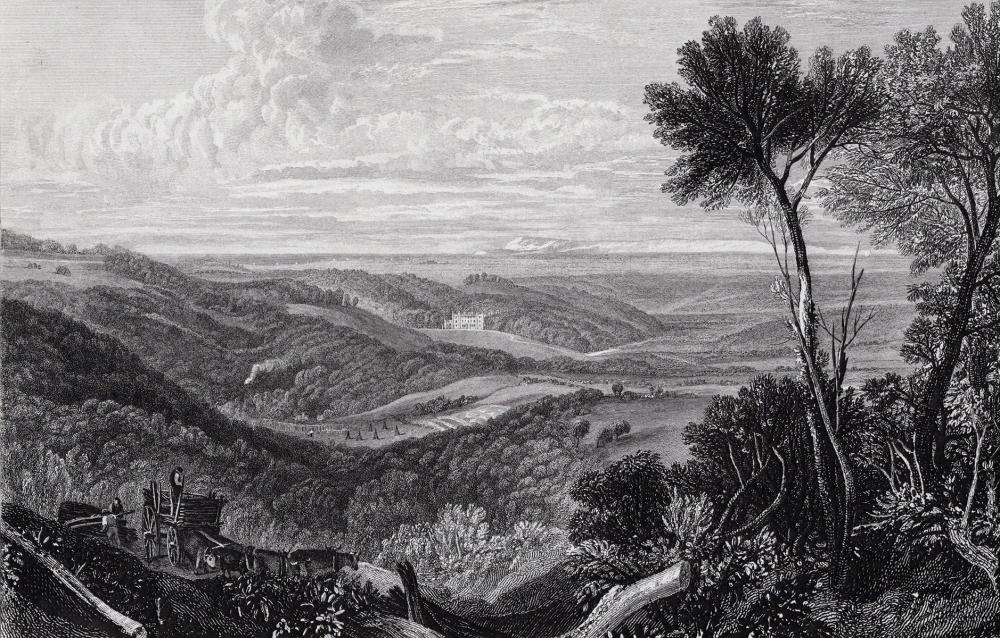 Artwork by Joseph Mallord William Turner, Vale of Ashburnham, Made of Engraving On Wove Paper
